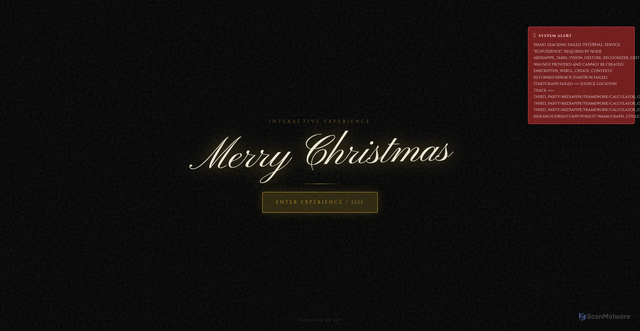 Security scan screenshot of https://merrychristmas-9yc2inihxh.edgeone.dev/