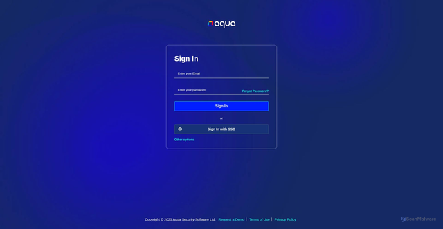 Security scan screenshot of https://cloud.aquasec.com