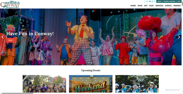 Security scan screenshot of https://conwayalive.com/