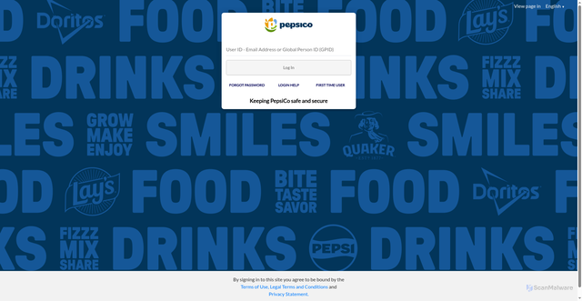 Security scan screenshot of https://pepsico.toolstrek.ru