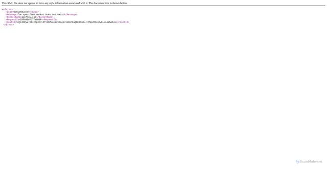 Security scan screenshot of https://golfnow.com.s3.amazonaws.com