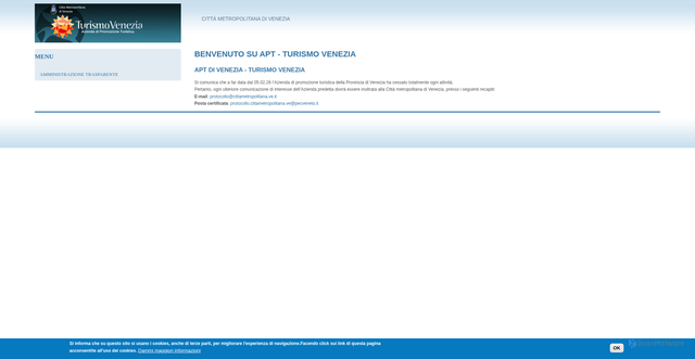 Security scan screenshot of https://www.turismovenezia.it
