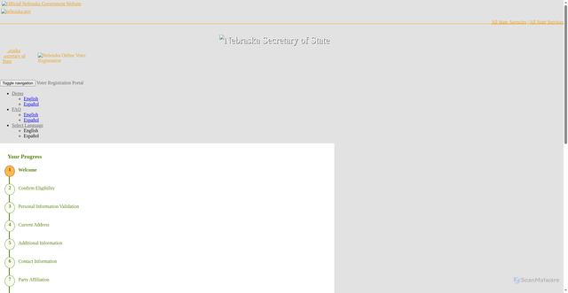 Security scan screenshot of https://www.nebraska.gov/apps-sos-voter-registration/