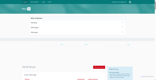 Security scan screenshot of https://meinid.com