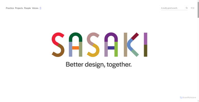 Security scan screenshot of https://sasaki.com