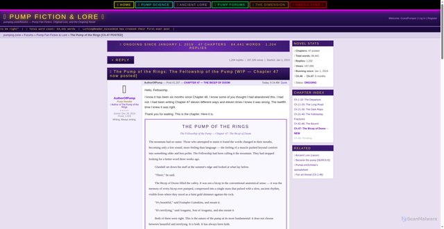 Security scan screenshot of https://pumping.zone/forum/thread_pump_novel.html