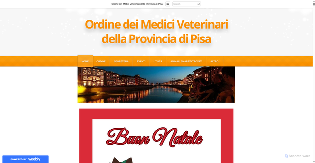 Security scan screenshot of https://www.ordineveterinaripisa.it/