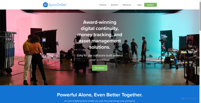Security scan screenshot of https://www.synconset.com