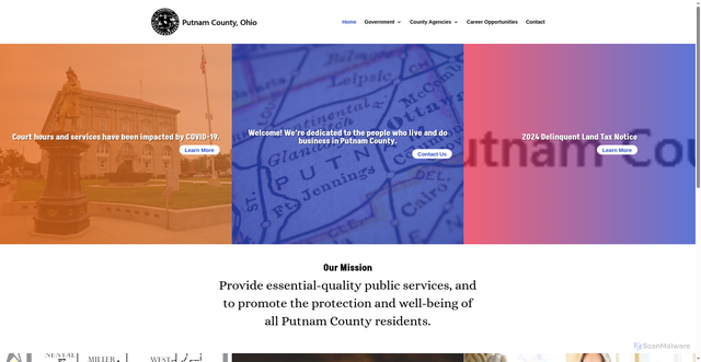 Security scan screenshot of https://putnamcountyohio.gov/