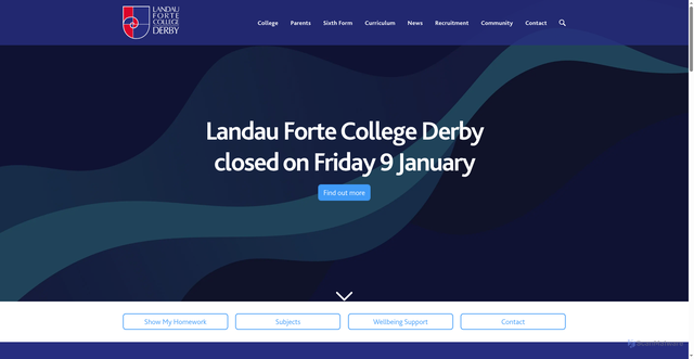 Security scan screenshot of https://landau-forte.org.uk/