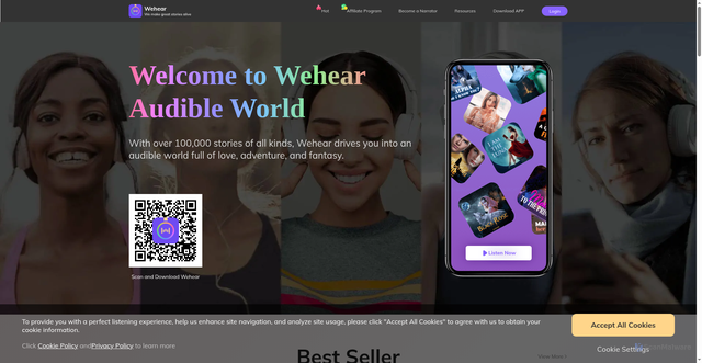 Security scan screenshot of https://wehearfm.com