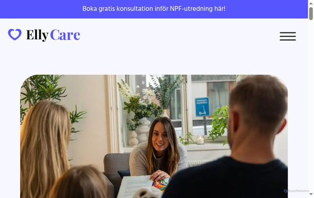 Security scan screenshot of https://www.ellycare.se/