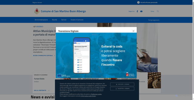 Security scan screenshot of https://www.comune.sanmartinobuonalbergo.vr.it/