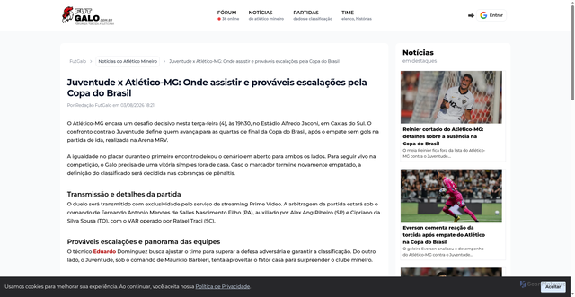 Security scan screenshot of https://www.futgalo.com.br/noticias-atletico-mg/juventude-x-atletico-mg-onde-assistir-e-provaveis-escalacoes-pela-copa-do-brasil