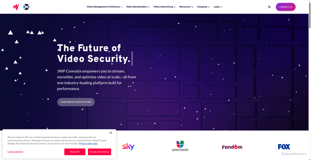 Security scan screenshot of https://entitlements.jwplayer.com/