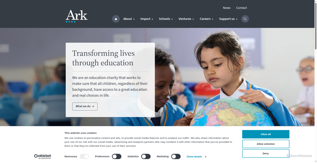 Security scan screenshot of https://arkonline.org/
