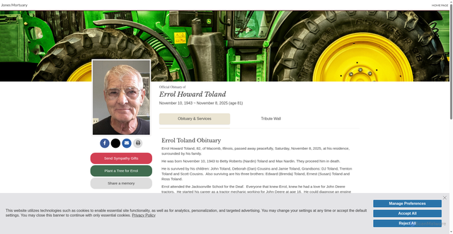 Security scan screenshot of https://www.jonesmortuaryfh.com/obituary/Errol-Toland