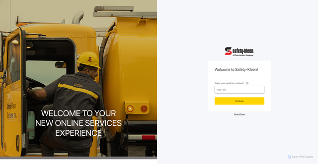Security scan screenshot of https://skportal.cleanharbors.com