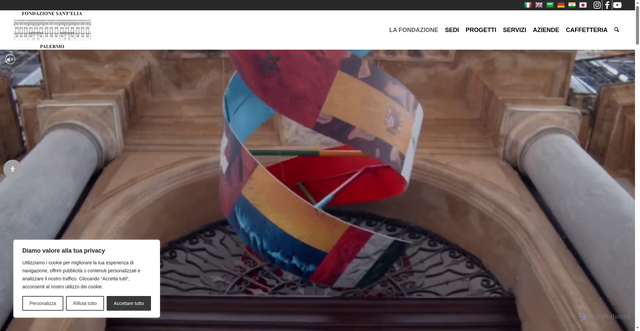 Security scan screenshot of https://www.fondazionesantelia.it/