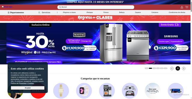 Security scan screenshot of https://cr.siman.com