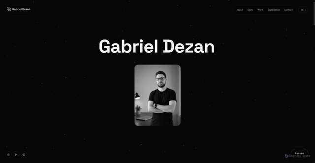 Security scan screenshot of gabrieldezan.dev