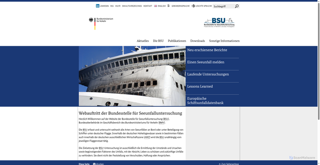 Security scan screenshot of https://www.bsu-bund.de/DE/Home/home_node.html
