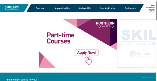 Security scan screenshot of https://www.nrc.ac.uk/