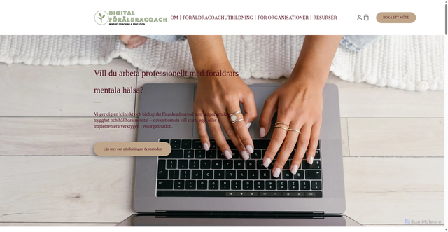 Security scan screenshot of https://digitalforaldracoach.se