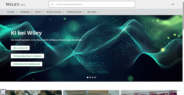 Security scan screenshot of https://www.wiley-vch.de/de/