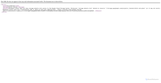 Security scan screenshot of https://blitz-cdn-plain.blitz.gg