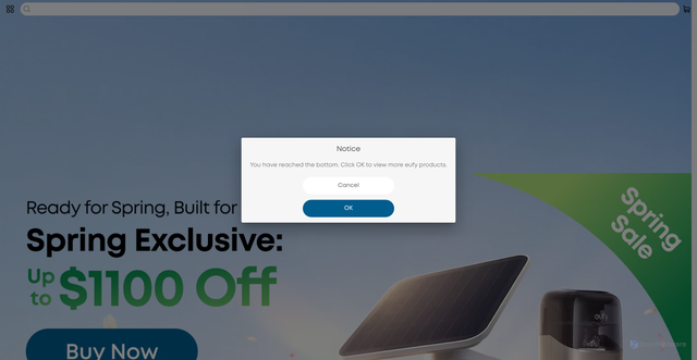 Security scan screenshot of https://mall-web-eu.eufy.com