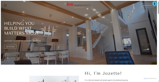 Security scan screenshot of https://jozettevigil.realtor/