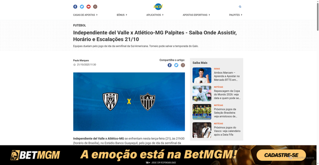 Security scan screenshot of https://www.uai.com.br/apostas/palpites/futebol/independiente-del-valle-atletico-mg-21-10-2025