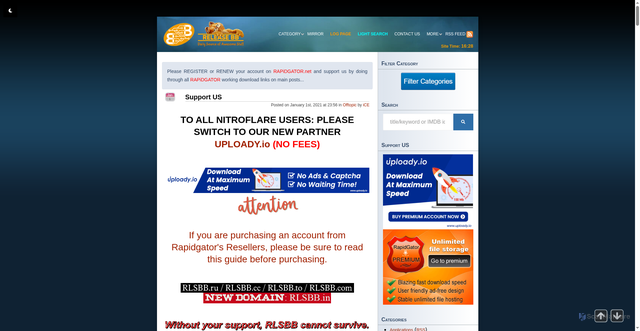 Security scan screenshot of https://rlsbb.ru