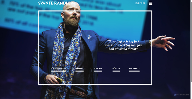 Security scan screenshot of https://svanterandlert.se