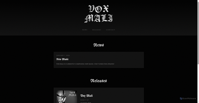 Security scan screenshot of https://voxmali.se