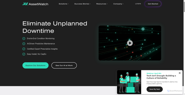 Security scan screenshot of https://assetwatch.com