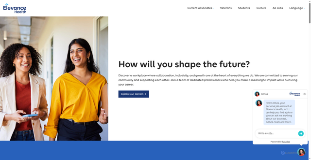 Security scan screenshot of https://careers.elevancehealth.com/