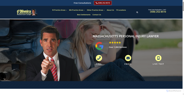 Security scan screenshot of https://www.good-legal-advice.com/massachusetts/