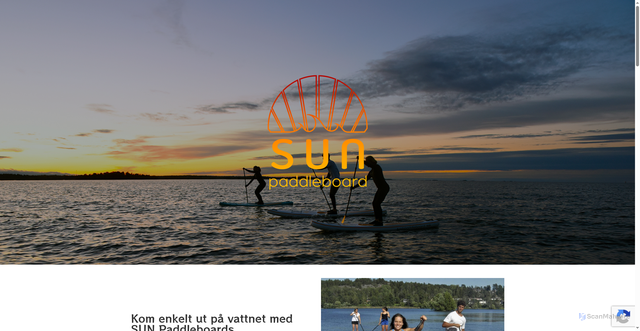 Security scan screenshot of https://sunpaddleboard.se