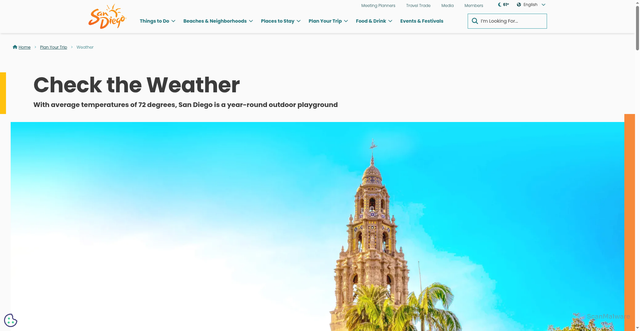 Security scan screenshot of https://www.sandiego.org/plan-your-trip/weather