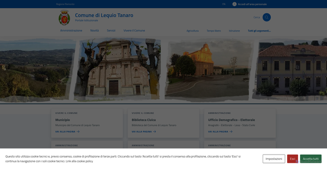 Security scan screenshot of https://www.comune.lequiotanaro.cn.it