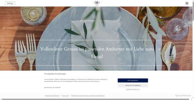 Security scan screenshot of https://huber1911.de/