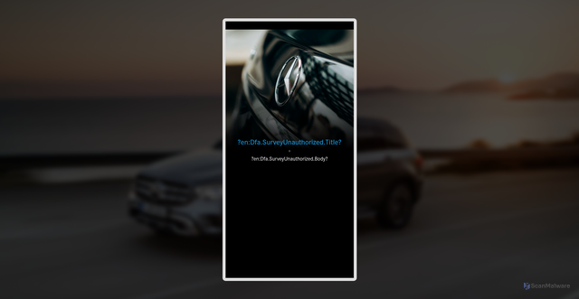 Security scan screenshot of https://dqf-survey.fria-usa.mo360cp.i.mercedes-benz.com