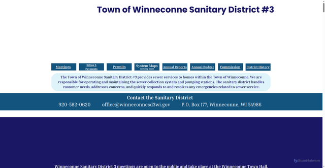 Security scan screenshot of https://winneconnesd3wi.gov/