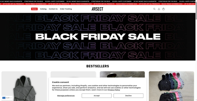 Security scan screenshot of https://zwdnus-cy.myshopify.com/