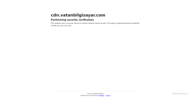 Security scan screenshot of https://cdn.vatanbilgisayar.com