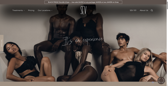 Security scan screenshot of https://sevlaser.com/