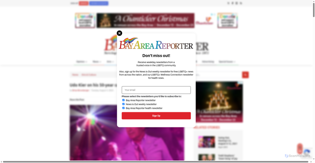 Security scan screenshot of https://www.ebar.com/story/307558