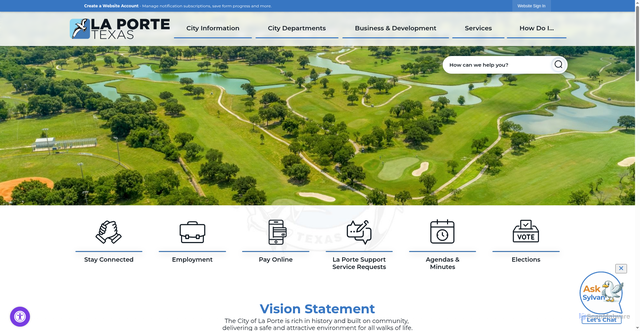 Security scan screenshot of https://laportetx.gov/